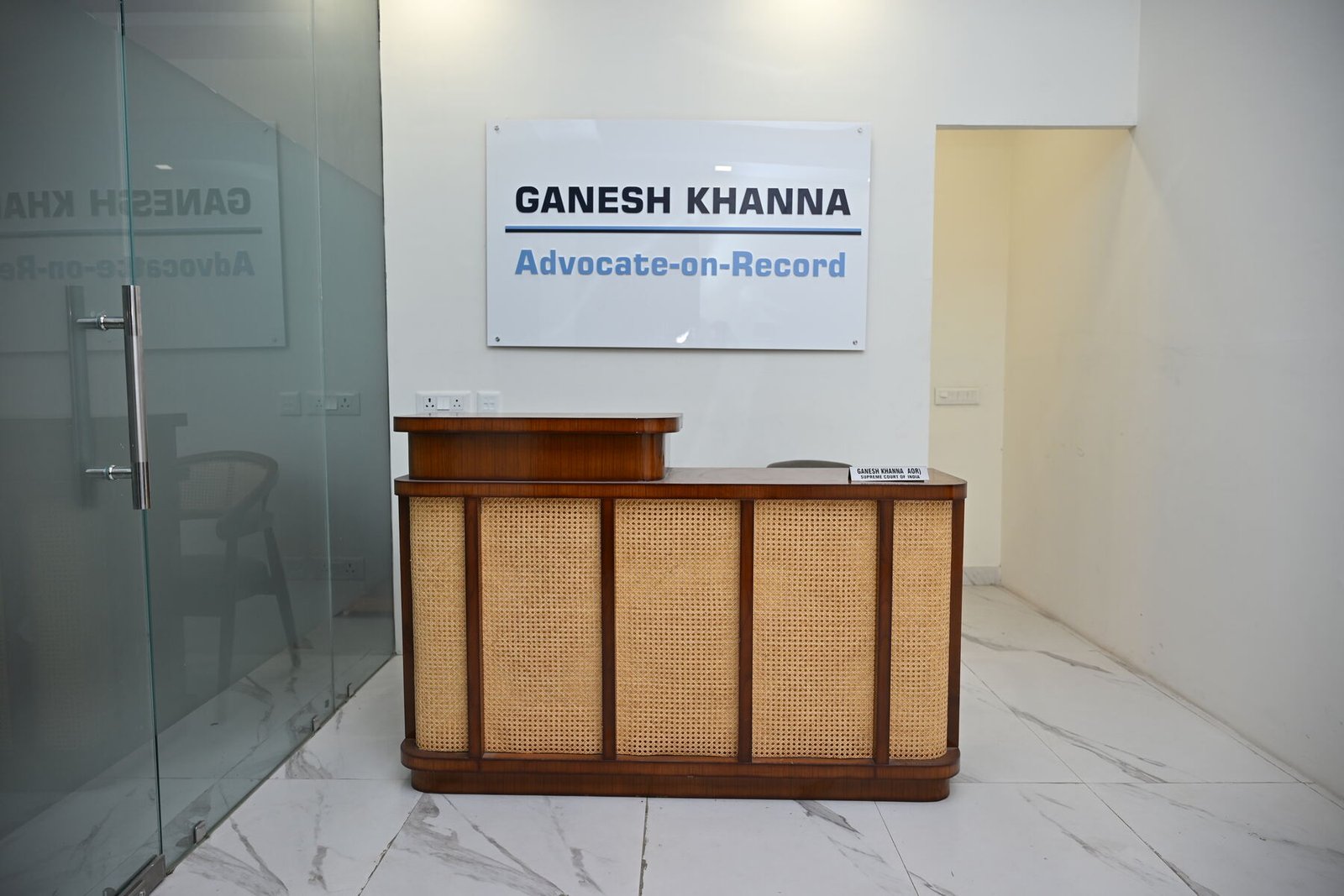 Reception at Chambers of Ganesh Khanna